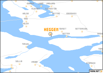 map of Heggem