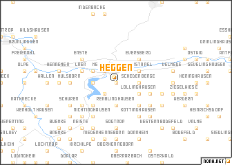 map of Heggen