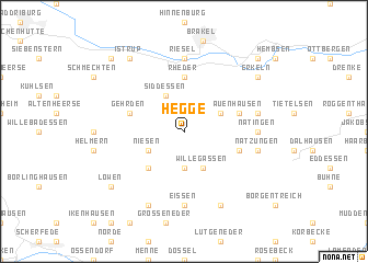 map of Hegge