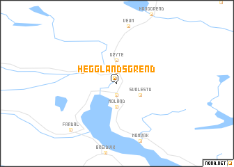 map of Hegglandsgrend