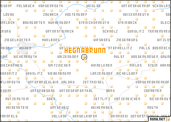 map of Hegnabrunn