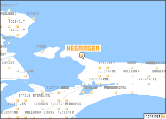 map of Hegningen