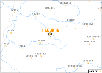 map of Heguang