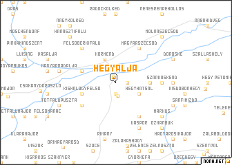 map of Hegyalja