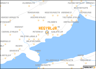 map of Hegyalja