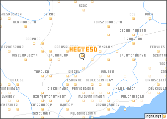 map of Hegyesd