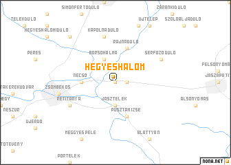 map of Hegyeshalom