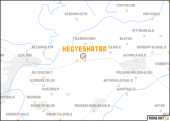map of Hegyeshatár