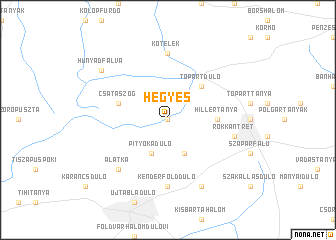 map of Hegyes
