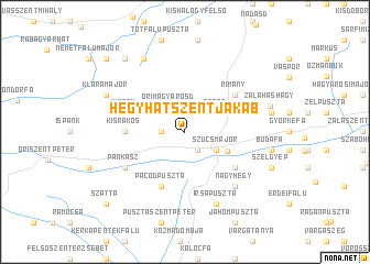 map of Hegyhátszentjakab