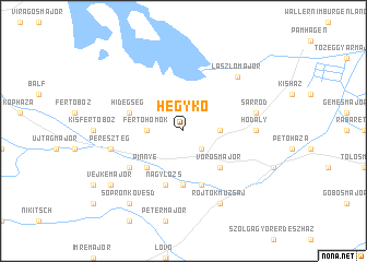 map of Hegykő