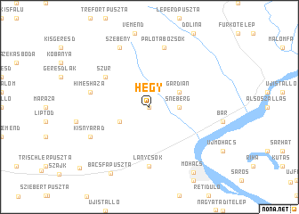 map of Hegy