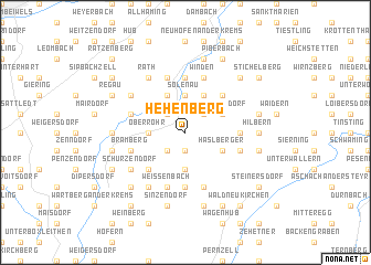 map of Hehenberg