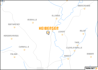 map of Heiberger