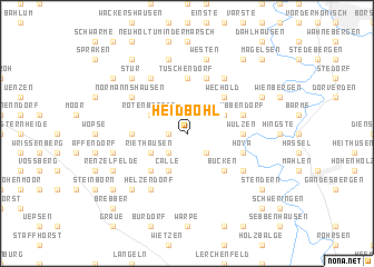 map of Heidböhl
