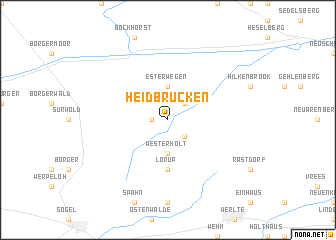 map of Heidbrücken