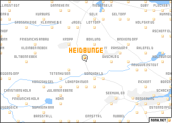 map of Heidbunge