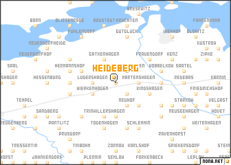 map of Heideberg