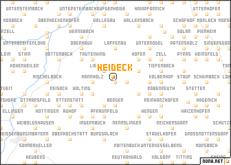 map of Heideck