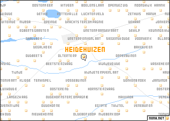 map of Heidehuizen