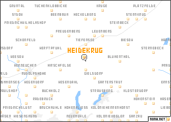 map of Heidekrug