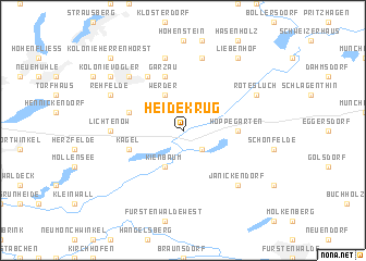 map of Heidekrug