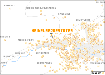 map of Heidelberg Estates