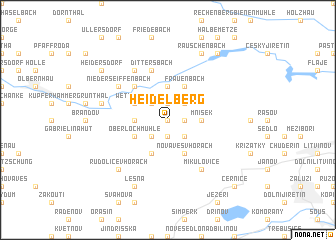 map of Heidelberg