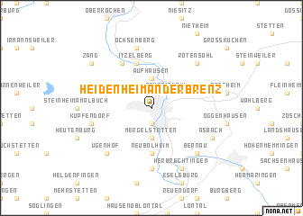 map of Heidenheim an der Brenz