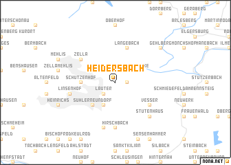map of Heidersbach