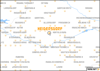 map of Heidersdorf