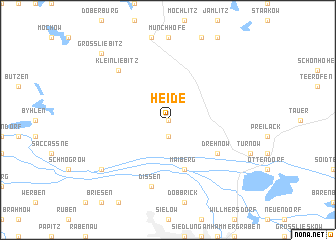 map of Heide