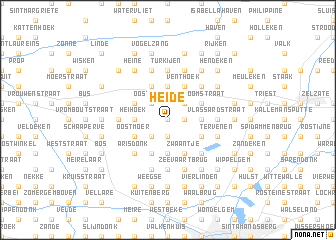 map of Heide