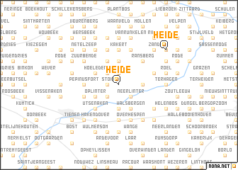 map of Heide