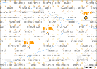 map of Heide