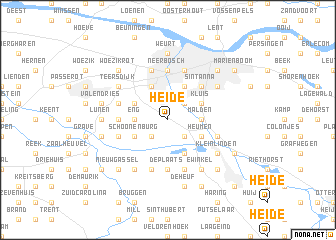 map of Heide