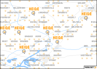 map of Heide