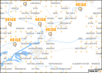 map of Heide