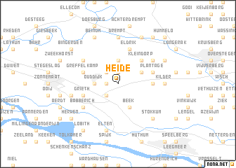 map of Heide