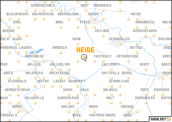 map of Heide