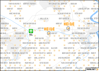 map of Heide