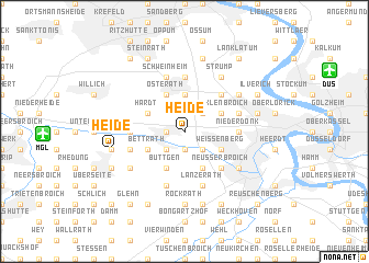 map of Heide