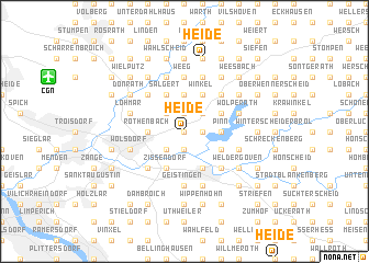 map of Heide