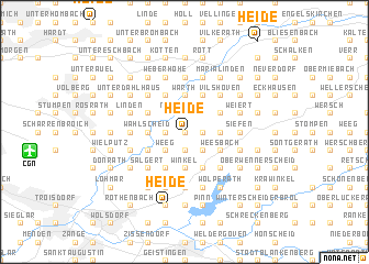 map of Heide