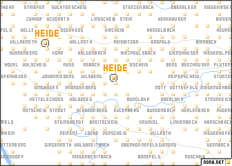 map of Heide