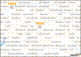 map of Heide