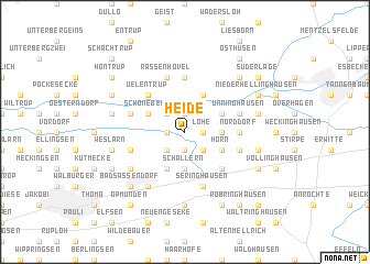 map of Heide