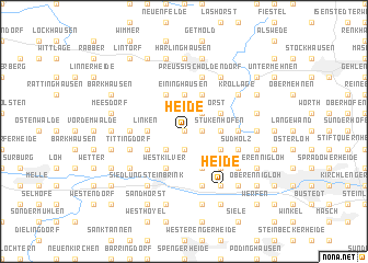 map of Heide