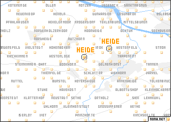 map of Heide