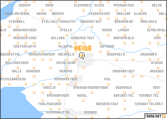 map of Heide